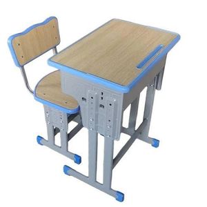 Partagez ce produit    Ensemble bureau et chaise scolaire réglables – Structure métallique
