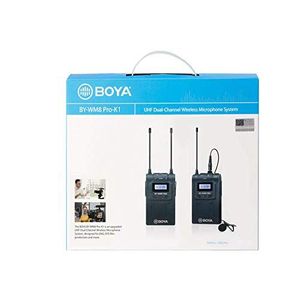 Boya Kit Microphone Cravate Sans Fil UHF - BY-WM8 Pro-K2 - Noir