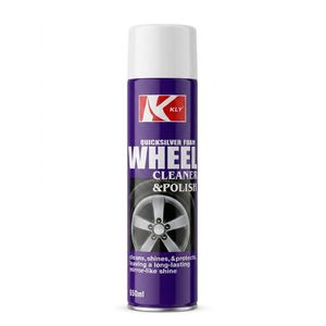 Kly Nettoyant & Polish Jantes Premium 650ML – Wheel Cleaner Quicksilver Foam – Effet Brillance Miroir – Protection Longue Durée