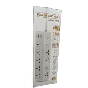 Multiprise Parasurtenseur - 10 Prises + 6 USB - D15