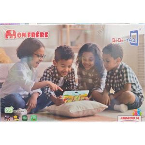 BEBE TAB Tablette Educative Monfrere, 7 pouces Android 14, 6Go de RAM, 256Go de ROM, Bluetooth, Wi-Fi