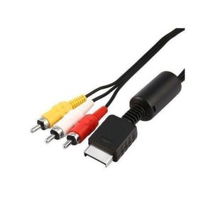 OR PS2 Video Cable AV NEW RCA Audio Composite TV Console 1.8M Black