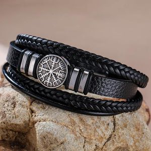 Bracelets boussole Viking Vegvisir Pirate de Dreamtimes pour hommes, symboles nordiques, bracelets vintage, boussole runique viking, bijoux vikings scandinaves