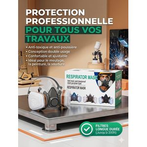 Masque Respiratoire Professionnel – Protection Totale & Haute Performance