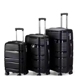 Valises lots de trois en gomme noir 