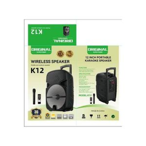 Original Super Power Haut Parleur Audio K12 - USB-FM RADIO + 1 Micro