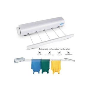 Séchoir à Linge, Corde A Linge Rétractable Pour Intérieur Et Extérieur