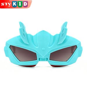 Lunettes de soleil enfants UV400 Protection lunettes de soleil Cool Cartoon Mecha Design (3-9 ans)