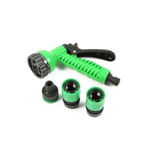 Tuyau D'arrosage 10M-12Mm Avec Kit De Lance (pistolet à Eau) Réglable Et Adaptateur GH