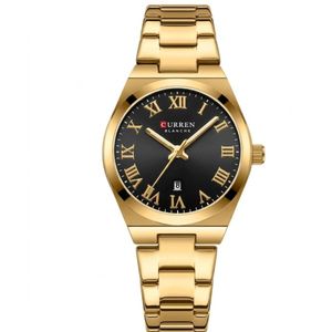 Montre de Luxe Curren pour Femme en Acier Inoxydable- Dorée Chic & Tendance.