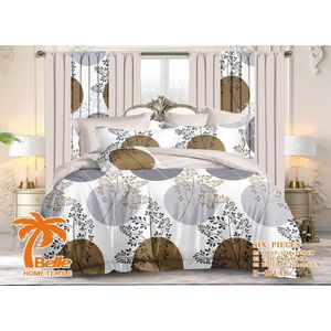 Belle Lot Complet : 2 Draps + 2 Taies + 2 Rideaux – Design Élégant et Confort Assuré