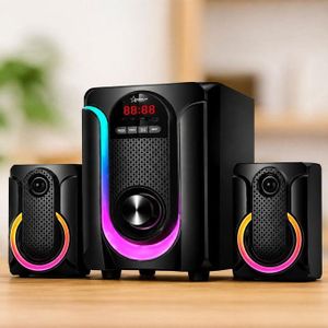 Original Super Power Home Cinéma Bluetooth Multimédia - OP-205 Bluetooth - FM-USB-carte Mémoire - Noir Garantie 12 Mois
