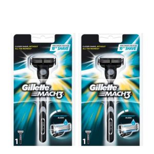 Gillette Lot De 2 Rasoir Mach 3 - 1 Pièce