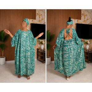 Mode Robe Longue Ample Imprimée  – Élégance Traditionnelle