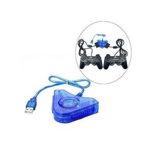 Câble Adaptateur De Convertisseur USB Pour Manette De Jeu PS2, Contrôleur De Jeu Pour Playstation 2, Avec Deux Ports Sur Console PS3