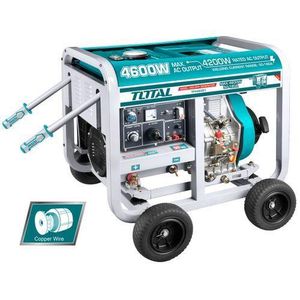 Groupe électrogène Gasoil + Poste à Souder4.6 KW Avec Roue