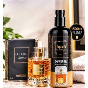 World fragrance Duo Cocktail Intense + gel douche  bonne  senteur et très bon sillage note excellente