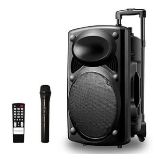 Original Super Power Enceinte Bluetooth Portable + Micro + 1 Télécommande + 1 Chargeur - Noir D.12 Garantie 12 Mois