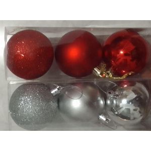 06 Boules de Neige de décoration de Noël 