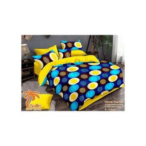 Qualité supérieur Belle Lot de 2 Draps et 2 Taies - Confort et Élégance pour Lit 3 Places