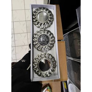 Horloge murale décorative 3 en 1 avec miroirs