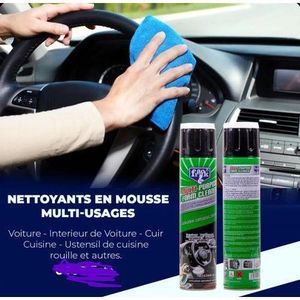 Deux Nettoyant Mousse Multi-Usages 650ml – Élimine la Saleté en Profondeur