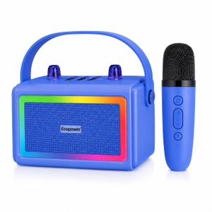 Enceinte Bluetooth Karaoké – Avec Micro Sans Fil et Lumières LED