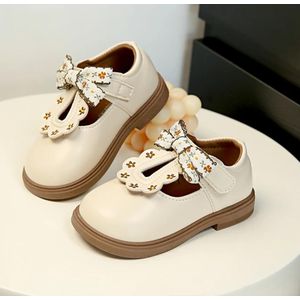 Arsuxeo Chaussures filles en cuir avec nœud mignon pour robe de princesse et école