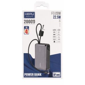 Hepu Power Bank HP-A06 – 20000mAh Charge Rapide 22.5W