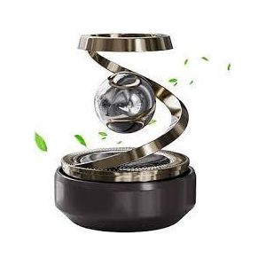 Diffuseur de parfum solaire pour voiture Diffuseur de parfum rotatif élégant pour tableau de bord  Décoration intérieure de voiture en plastique à énergie solaire et à rotation automatique