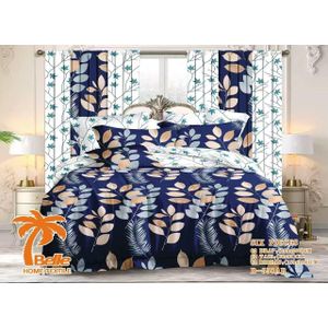Belle Lot Complet : 2 Draps + 2 Taies + 2 Rideaux – Design Élégant et Confort Assuré