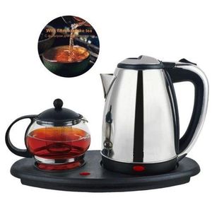 Bouilloire électrique 2.0L + Théière - Thermos électrique - Chauffe Eau – Inox
