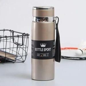 VACUUM Thermos Portable - Gourde en Acier inoxydable - Bouteille d'eau isotherme de 800ML pour garder l'eau froide et chaude