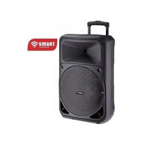 SMART TECHNOLOGY Haut-Parleur Bluetooth (STHP-1515E) Avec 2 Micros + Commande / Noir-Garantie 24 Mois.