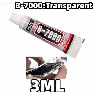 Lot De 3 Colles B-7000 Transparentes 3ml – Idéal Réparation Écran Smartphone