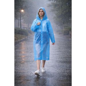 Imperméable Long Unisexe avec Capuche – Protection Légère et Pratique