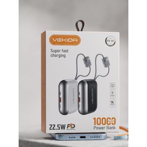 Power Bank VEKIDA PD-01 – 10000mAh – Charge Ultra Rapide 22.5W
