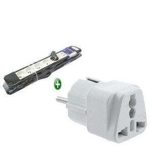 Pack Confort Électrique : Multiprise Multi-Prises + Adaptateur Universel