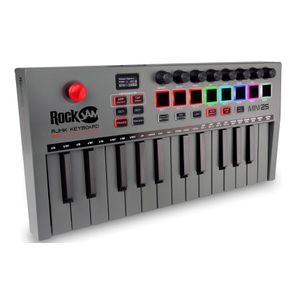 Piano Midi RockJam Go 25 Touche