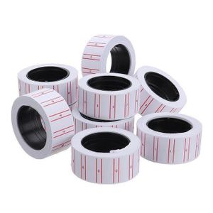 Rouleau de 10 pièces d'étiquettes de prix, adapté aux supermarchés et commerces