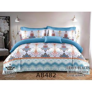 QUALITE ARJUN Lot De 2 Draps + 2 Taies – Design Élégant et Confort Assuré Pour 3 Places