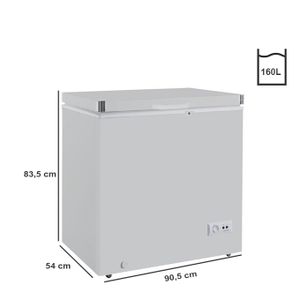 TCL Congelateur Horizontal - Tcl_F210cfs - 203l Net - Gris - 2 Paniers Internes - 12 Mois de Garantie