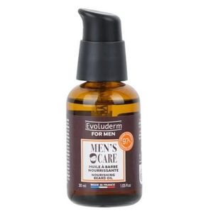 Evoluderm MEN'S CARE HUILE À BARBE NOURRISSANTE 2EN1 HUILE DE RICIN & D'AMANDE DOUCE