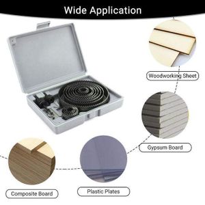 Scie Cloche 16Pcs Coffret De Scie Circulaire Coupe Trou 