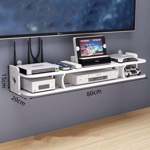 Étagère TV flottante, support TV flottant mural, console multimédia, meuble TV, étagère murale flottante