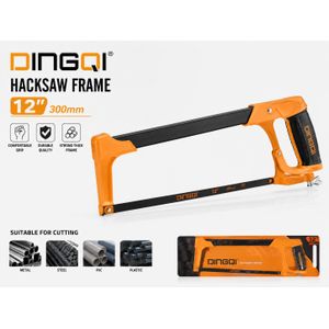DINGQI Scie à Métaux Professionnelle  12” (300 mm) – Cadre Renforcé