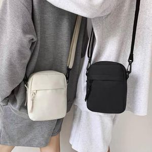 Ensemble de 2 Pcs Sacs Bandoulière Femme - Sac Épaule Décontracté en Nylon Noir et Blanc
