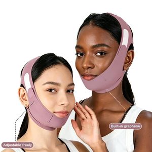 Bande d'élévation de visage réutilisable en forme de V, outil d'amincissement et de contour double menton anti-fléchissement réglable