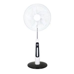 Binatone Ventilateur Rechargeable Smart 20" Avec Télécommande –Blanc – STV-650 –50W/ 9 Vitesses/ Éclairage LED/ Power Bank- Garantie 12  Mois.