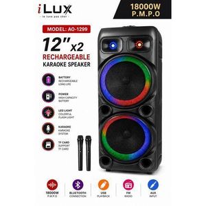 Ilux Enceinte Bluetooth Rechargeable Avec Micro - YR-2202- USB - FM - Noir